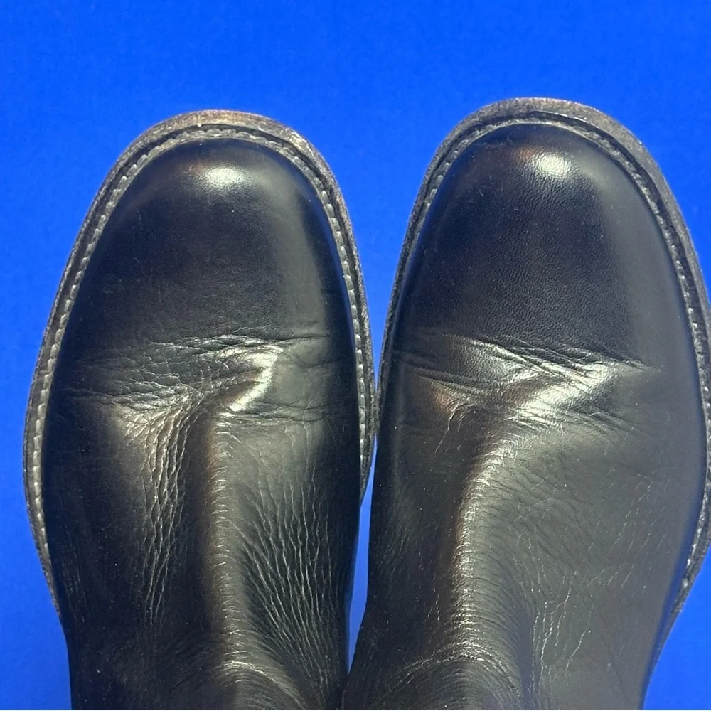 💜 Frye Black Leather Chelsea Ankle Boot (7)